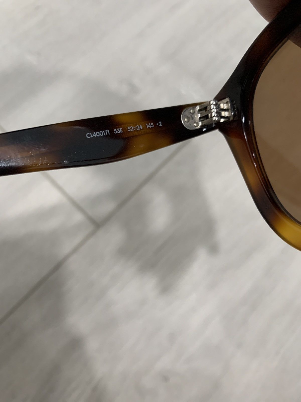 Celine Celine Round Tortoise Acetate Sunglasses by Phoebe Philo Size ONE SIZE - 4 Thumbnail