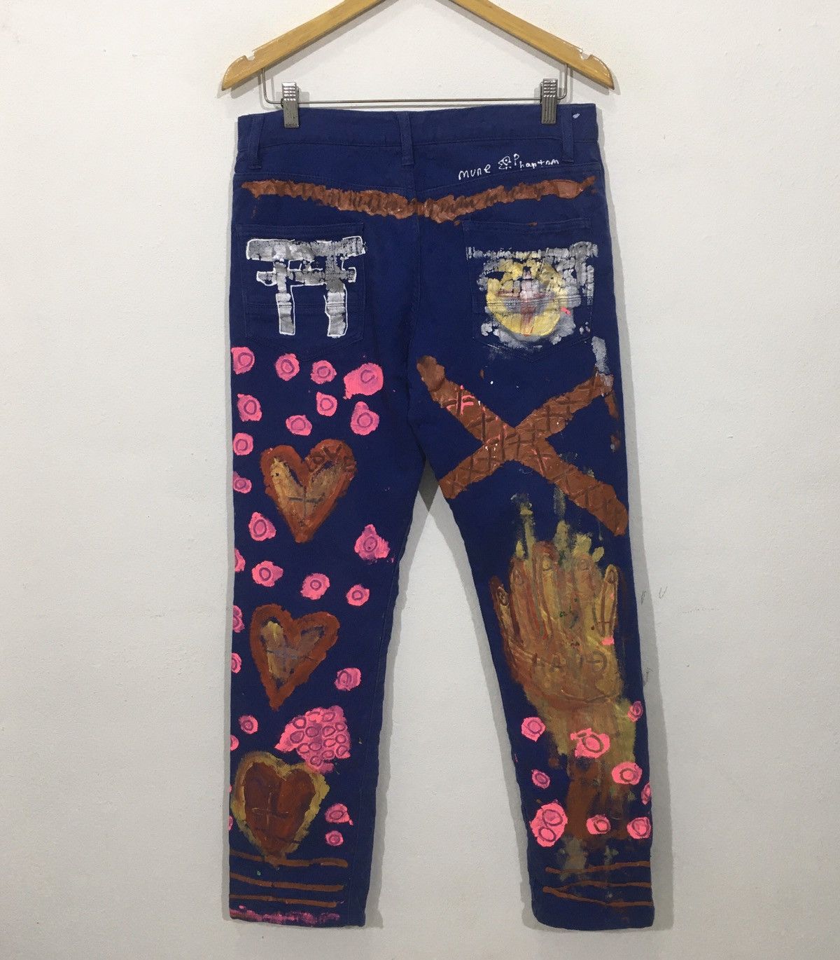 Japanese Brand Japanese Rovertry Painted Custom Pants Size US 34 / EU 50 - 5 Thumbnail