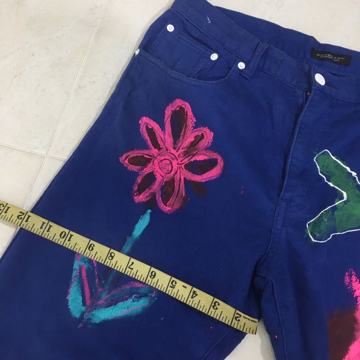 Japanese Brand Japanese Rovertry Painted Custom Pants Size US 34 / EU 50 - 10 Thumbnail