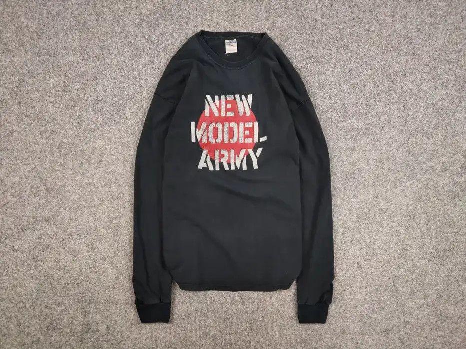 Band Tees Vintage 90's New Model Army Distressed Long Sleeve Shirts Size US XL / EU 56 / 4 - 1 Thumbnail
