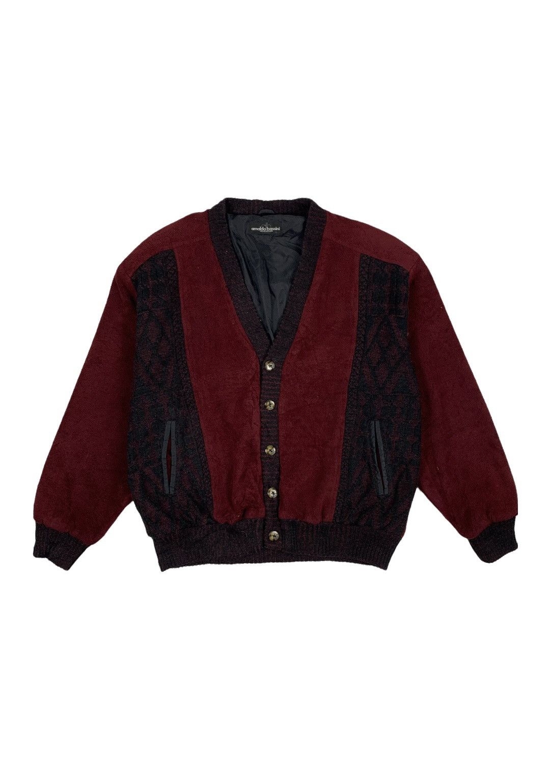 Vintage Arnaldo Bassini Italian Designer Sweater Jacket