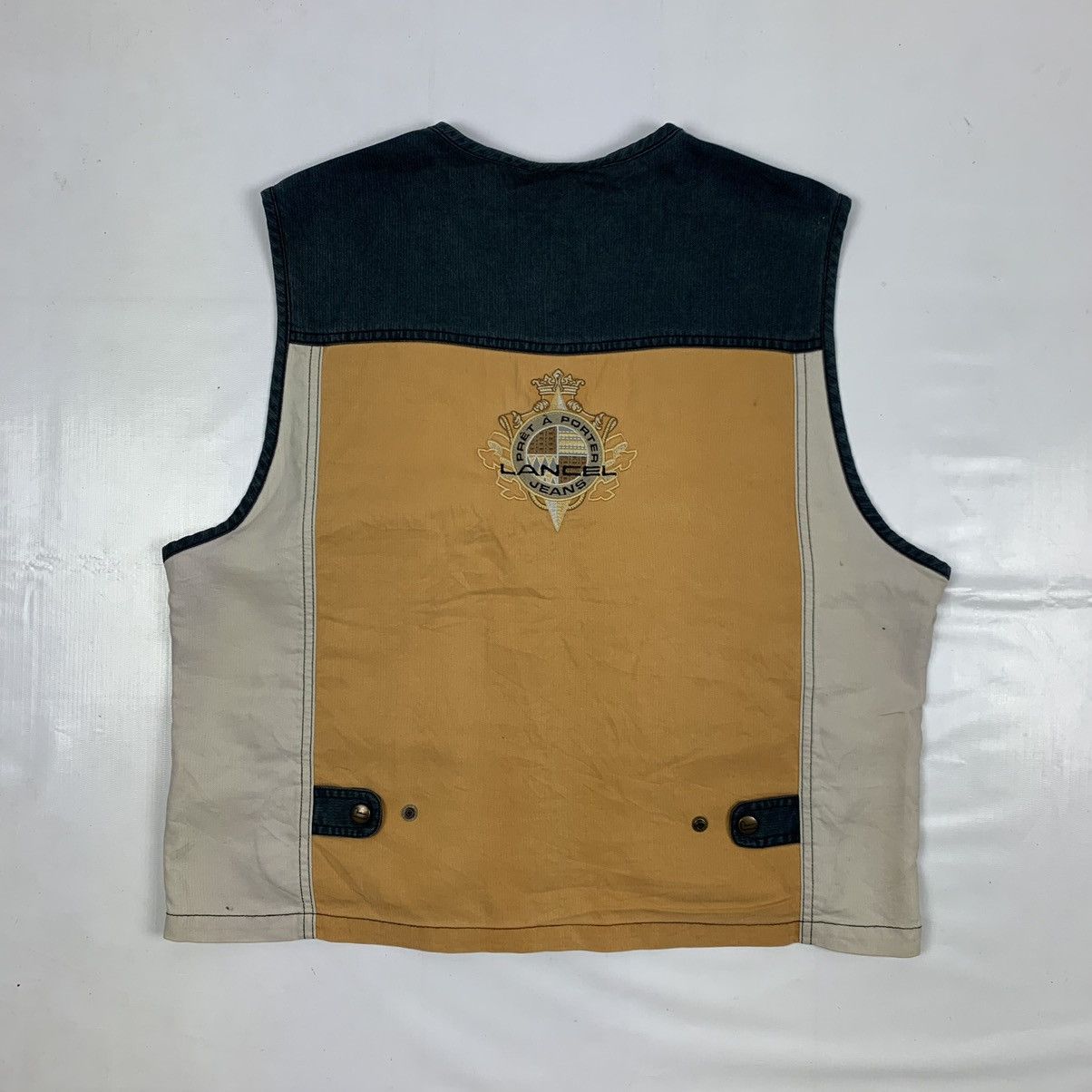 Lancel Vintage Lancel Paris Embroidery Vest Jacket Size US L / EU 52-54 / 3 - 6 Thumbnail