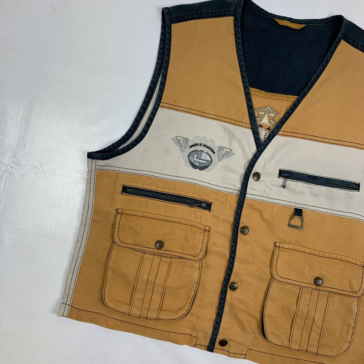 Lancel Vintage Lancel Paris Embroidery Vest Jacket Size US L / EU 52-54 / 3 - 2 Thumbnail