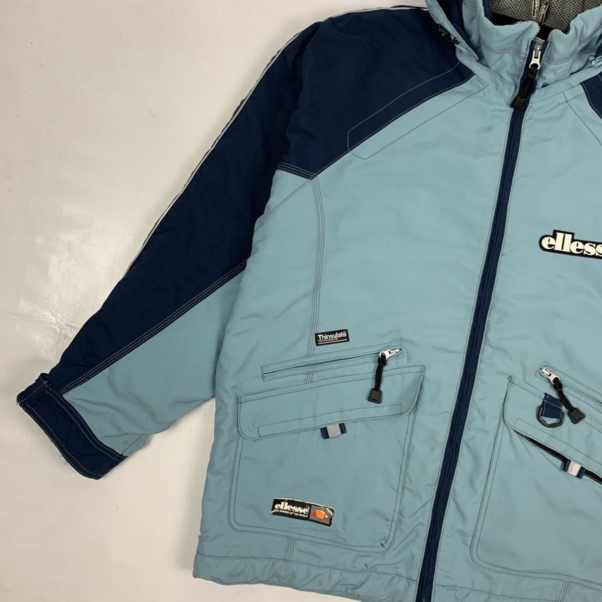 Ellesse × Goldwin × Vintage Vintage Ellesse by Goldwin Ski Hoodie Jacket Size US L / EU 52-54 / 3 - 2 Thumbnail