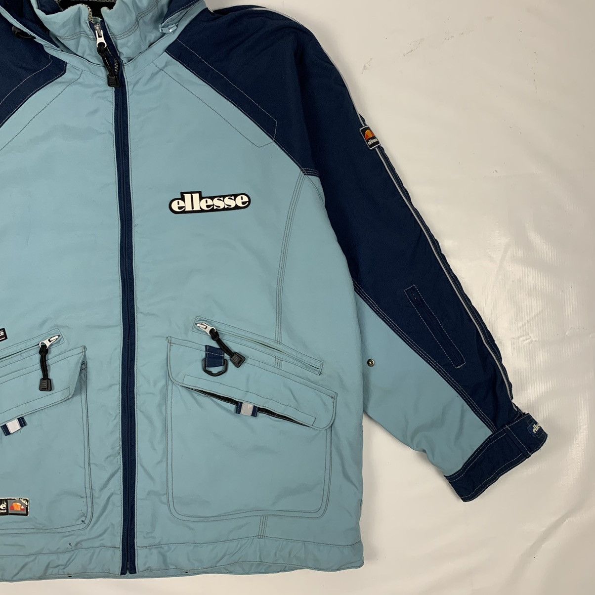 Ellesse × Goldwin × Vintage Vintage Ellesse by Goldwin Ski Hoodie Jacket Size US L / EU 52-54 / 3 - 3 Thumbnail