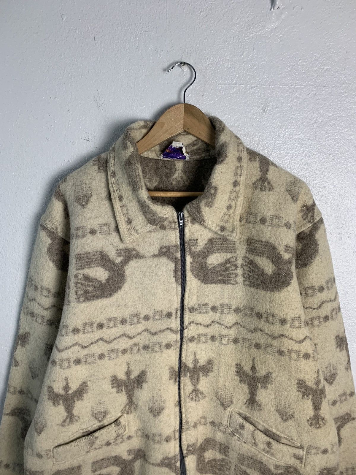 Japanese Brand Movenpick Art Design Aztech Knit Jacket Size US L / EU 52-54 / 3 - 4 Thumbnail