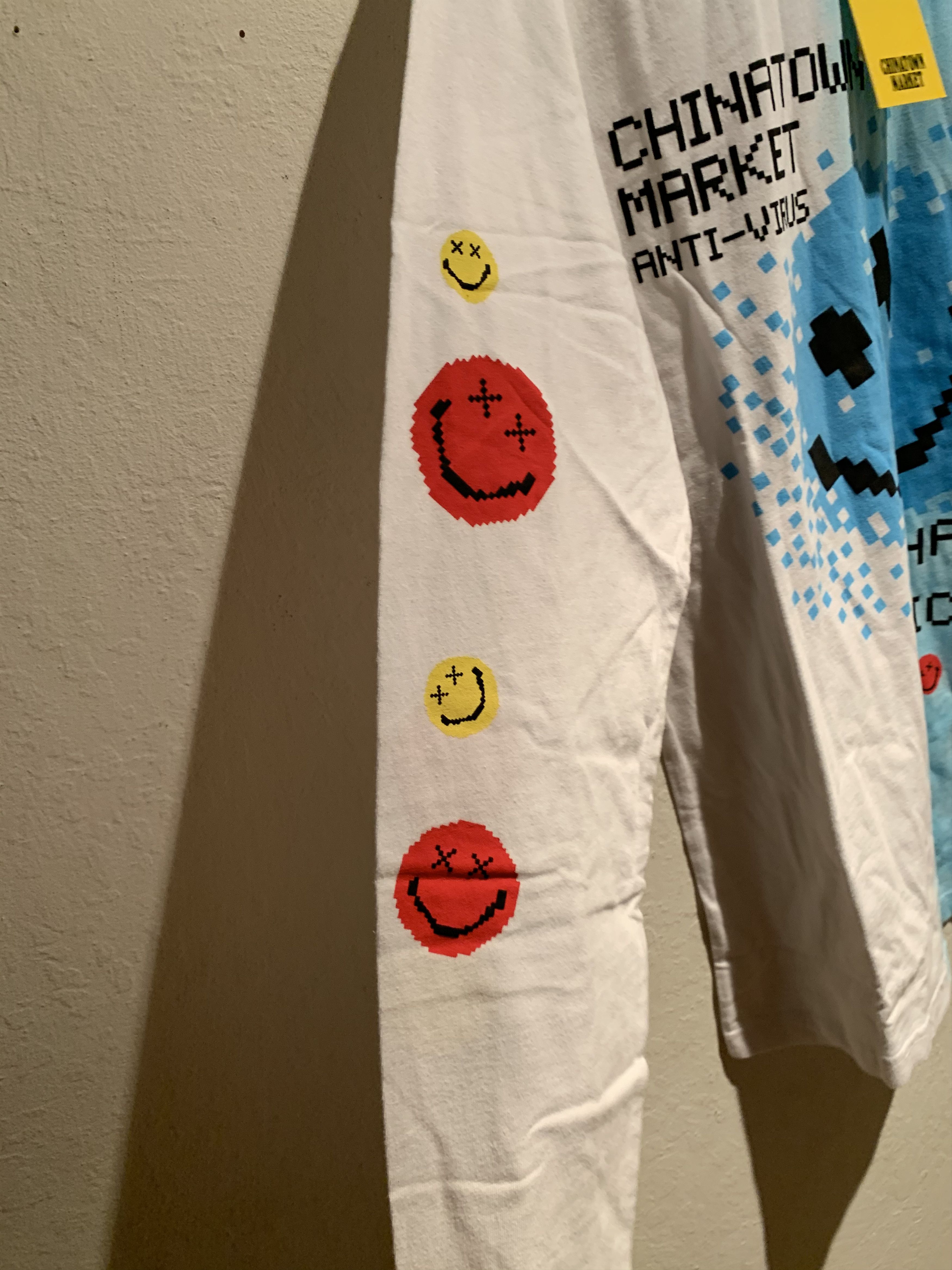 Designer × Market *RARE* Chinatown Market Smiley Anti Virus Long Sleeve Shirt Size US M / EU 48-50 / 2 - 3 Thumbnail