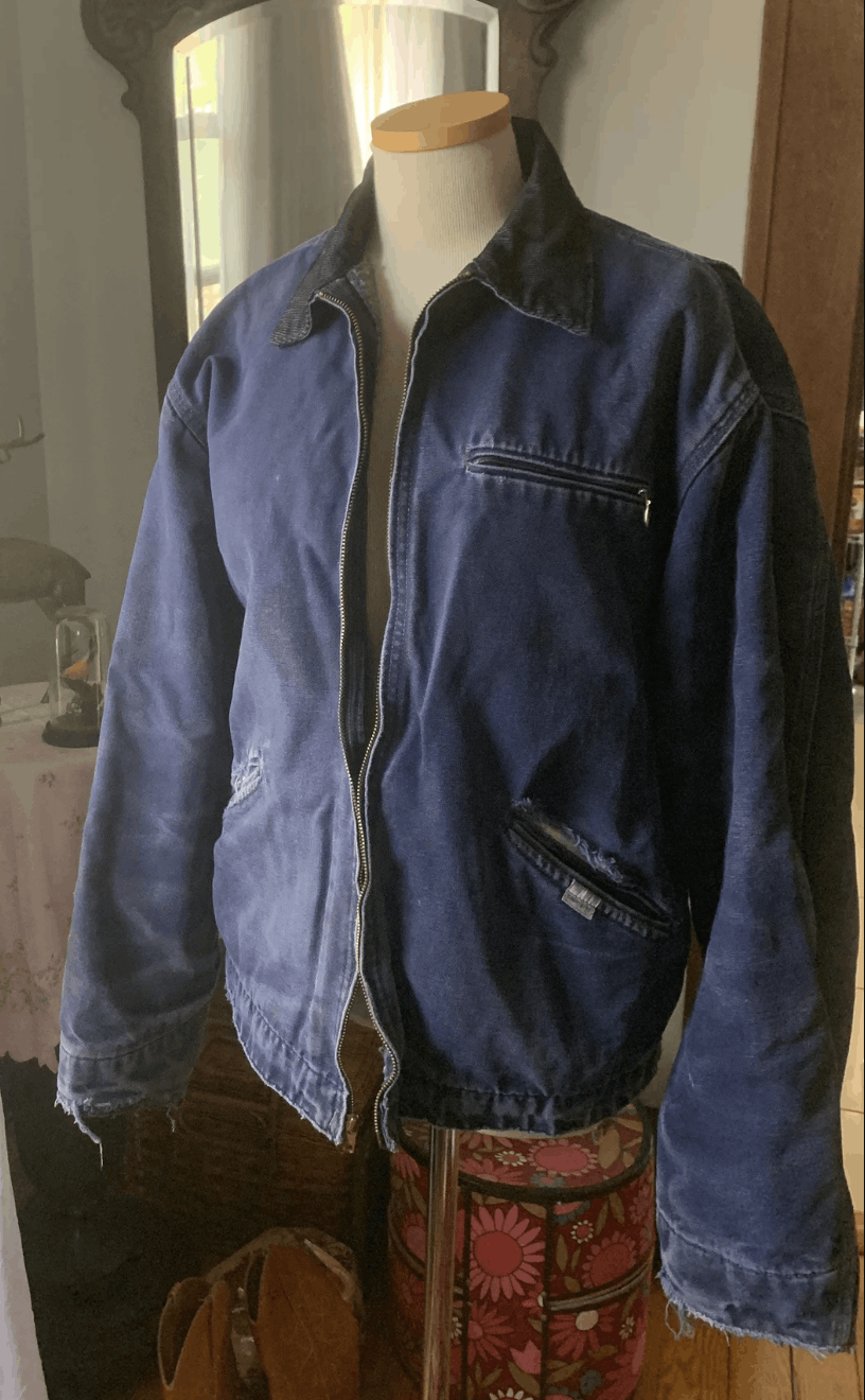 Carhartt Vintage Carhartt Detroit Jacket Faded Blue Size US M / EU 48-50 / 2 - 7 Thumbnail