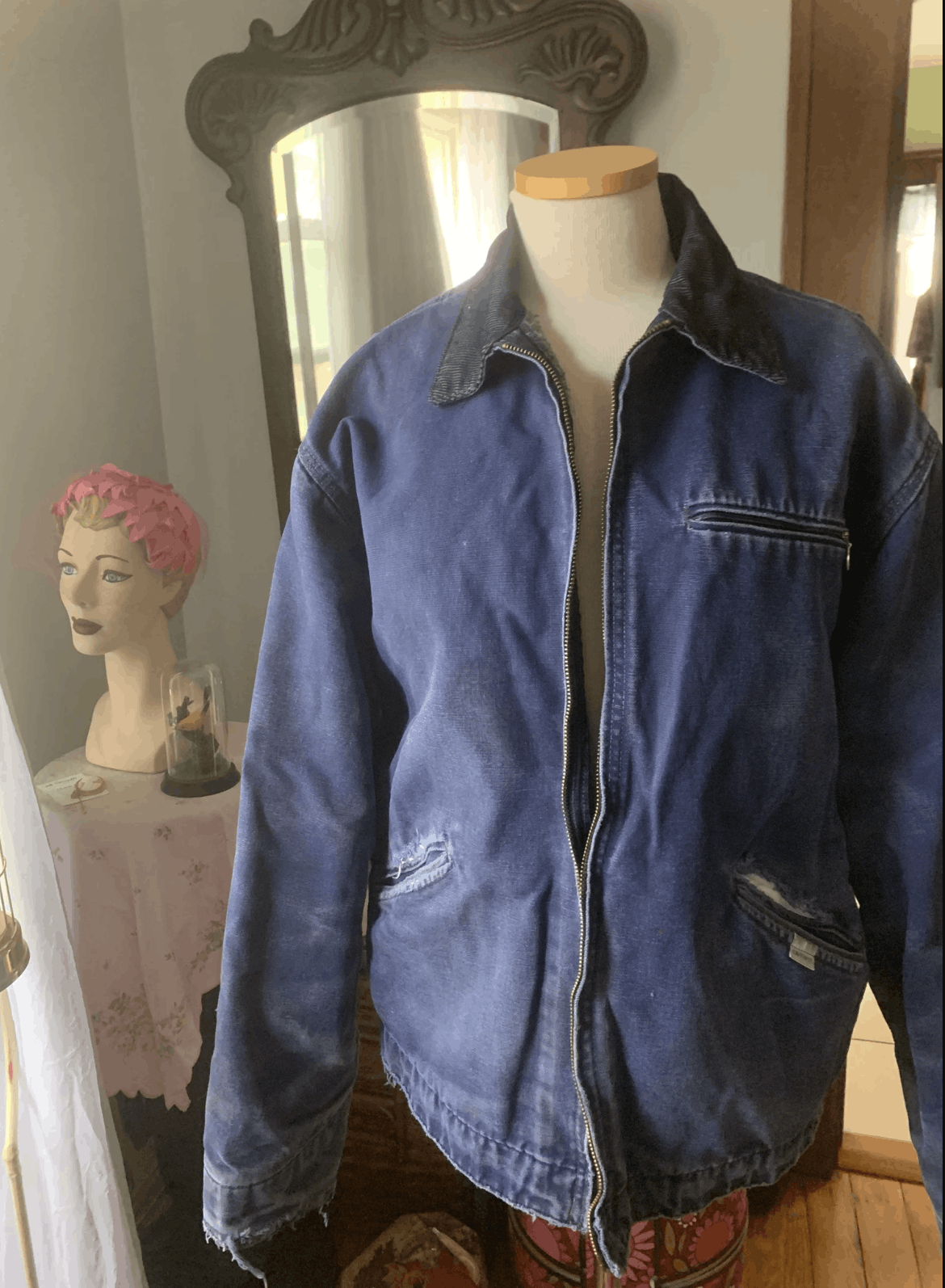 Carhartt Vintage Carhartt Detroit Jacket Faded Blue Size US M / EU 48-50 / 2 - 3 Thumbnail