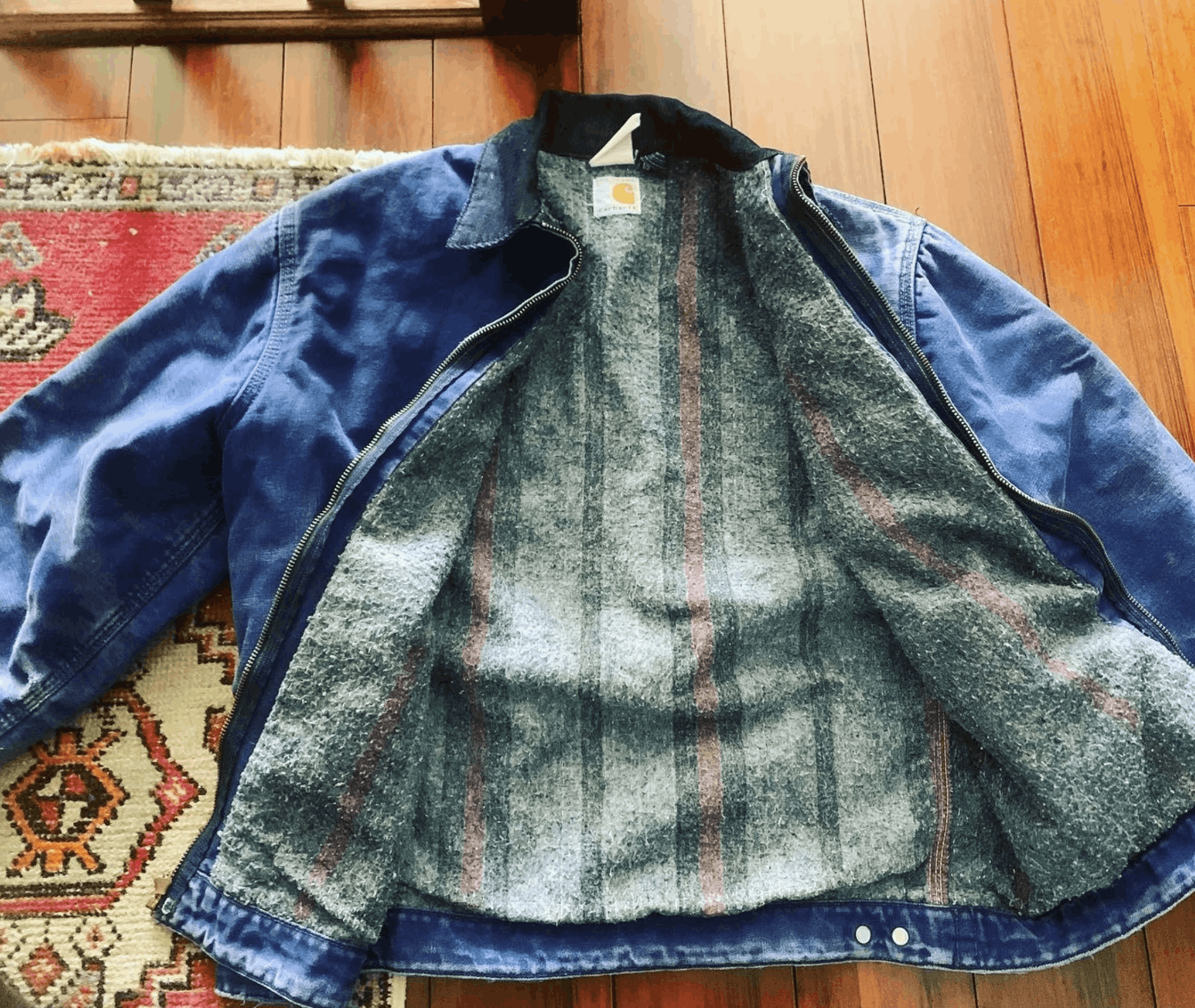 Carhartt Vintage Carhartt Detroit Jacket Faded Blue Size US M / EU 48-50 / 2 - 2 Preview
