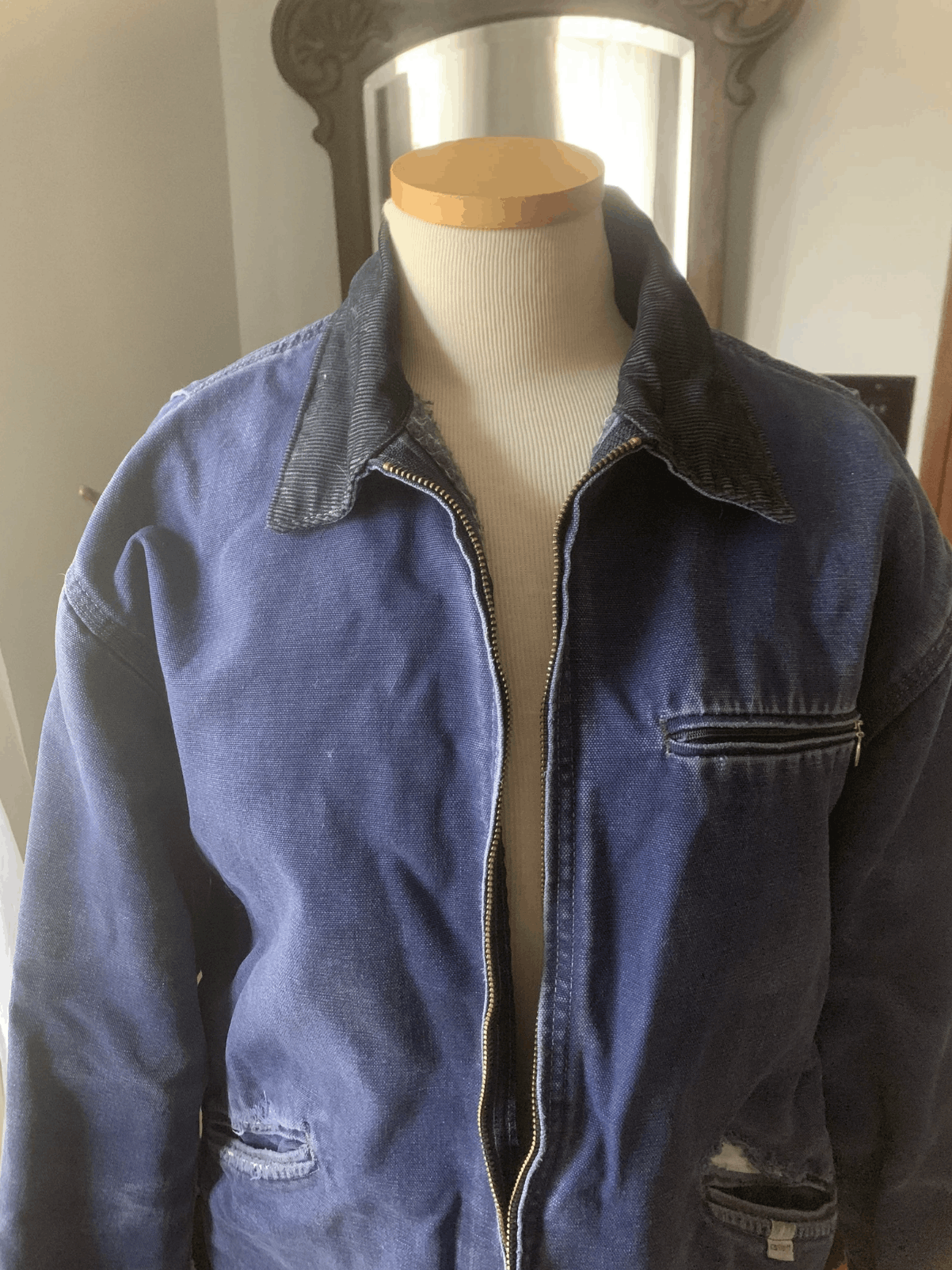 Carhartt Vintage Carhartt Detroit Jacket Faded Blue Size US M / EU 48-50 / 2 - 6 Thumbnail