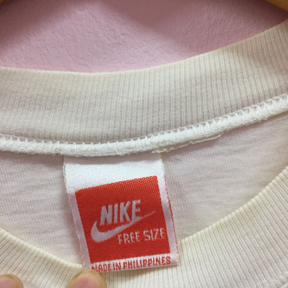 Nike RARE !! Vintage 90s NIKE JORDAN Big Logo Short Sleeve Size US L / EU 52-54 / 3 - 5 Thumbnail