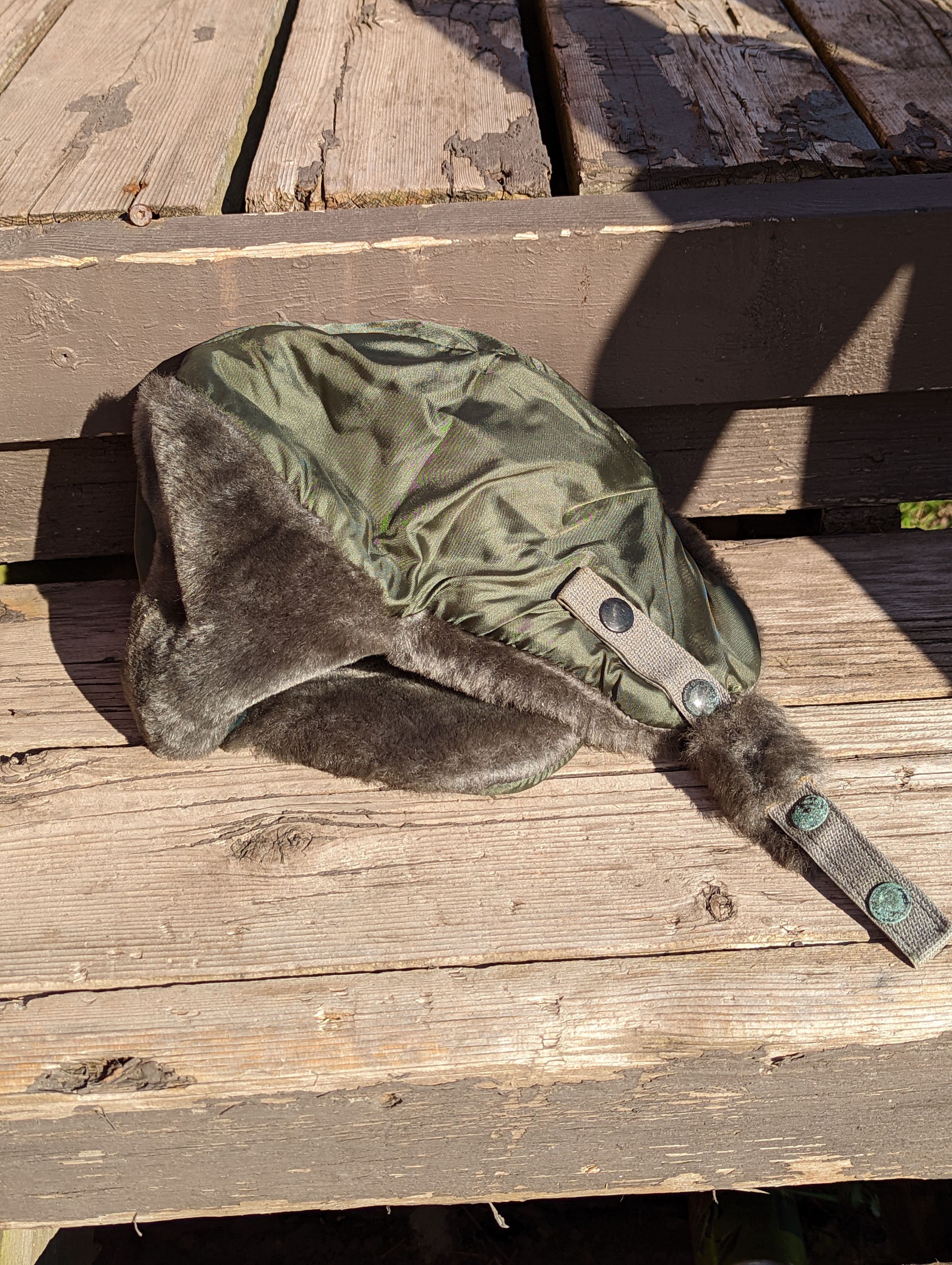 Military × Vintage VTG US Military Helmet Flyers Winter B9B Helmet Hat ...