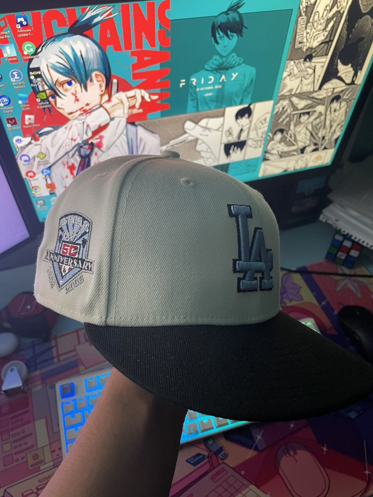 NEWERA soloist long brim hat 7 5/8 Fitted Long Brim Hat.(I AM THE