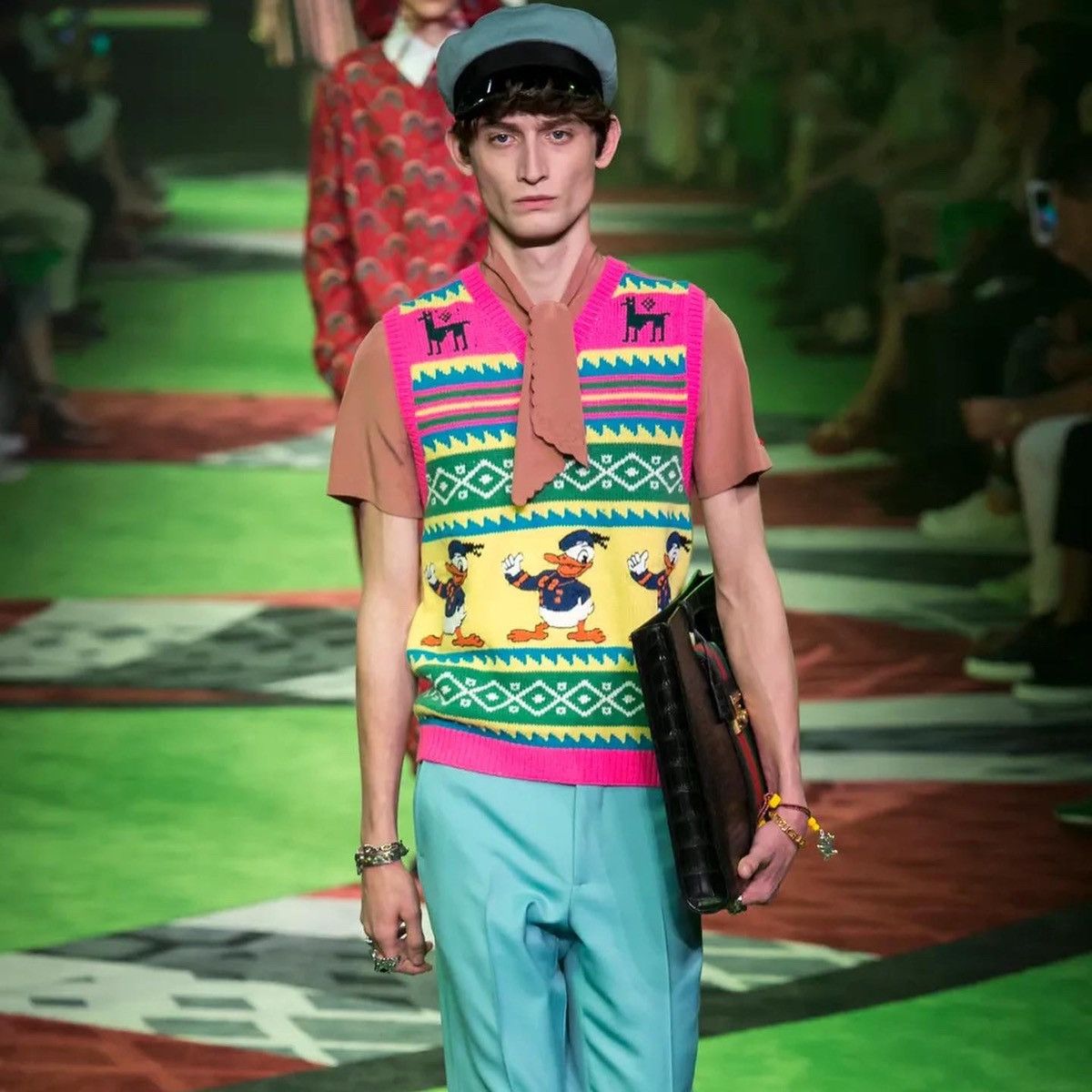 OLD GUCCI 70〜80s knit vest 48サイズ OLD GUCCI 70〜80s knit