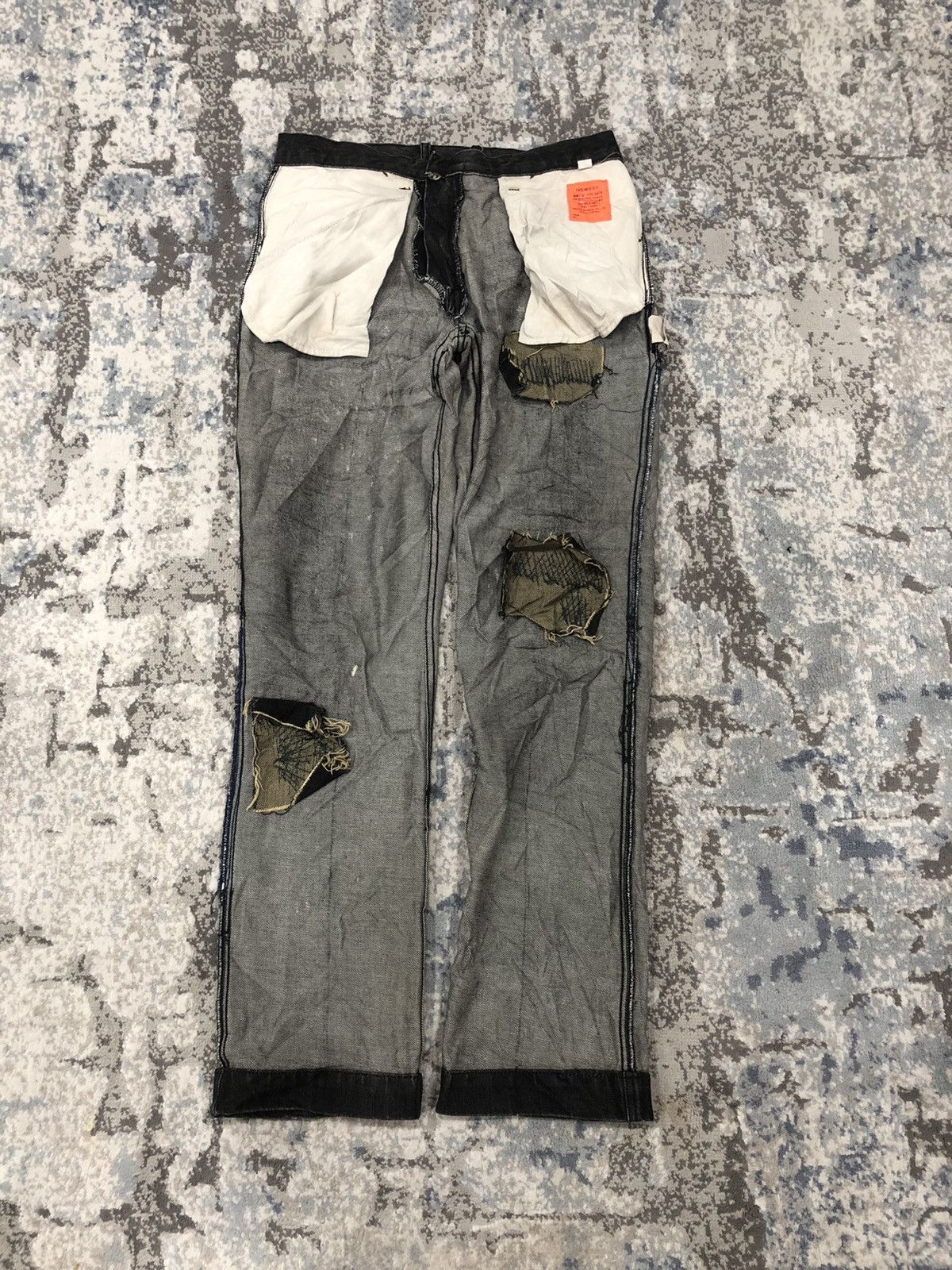 Japanese Brand RARE!!! GOWEST Paints Splatter Jeans Size US 30 / EU 46 - 6 Thumbnail