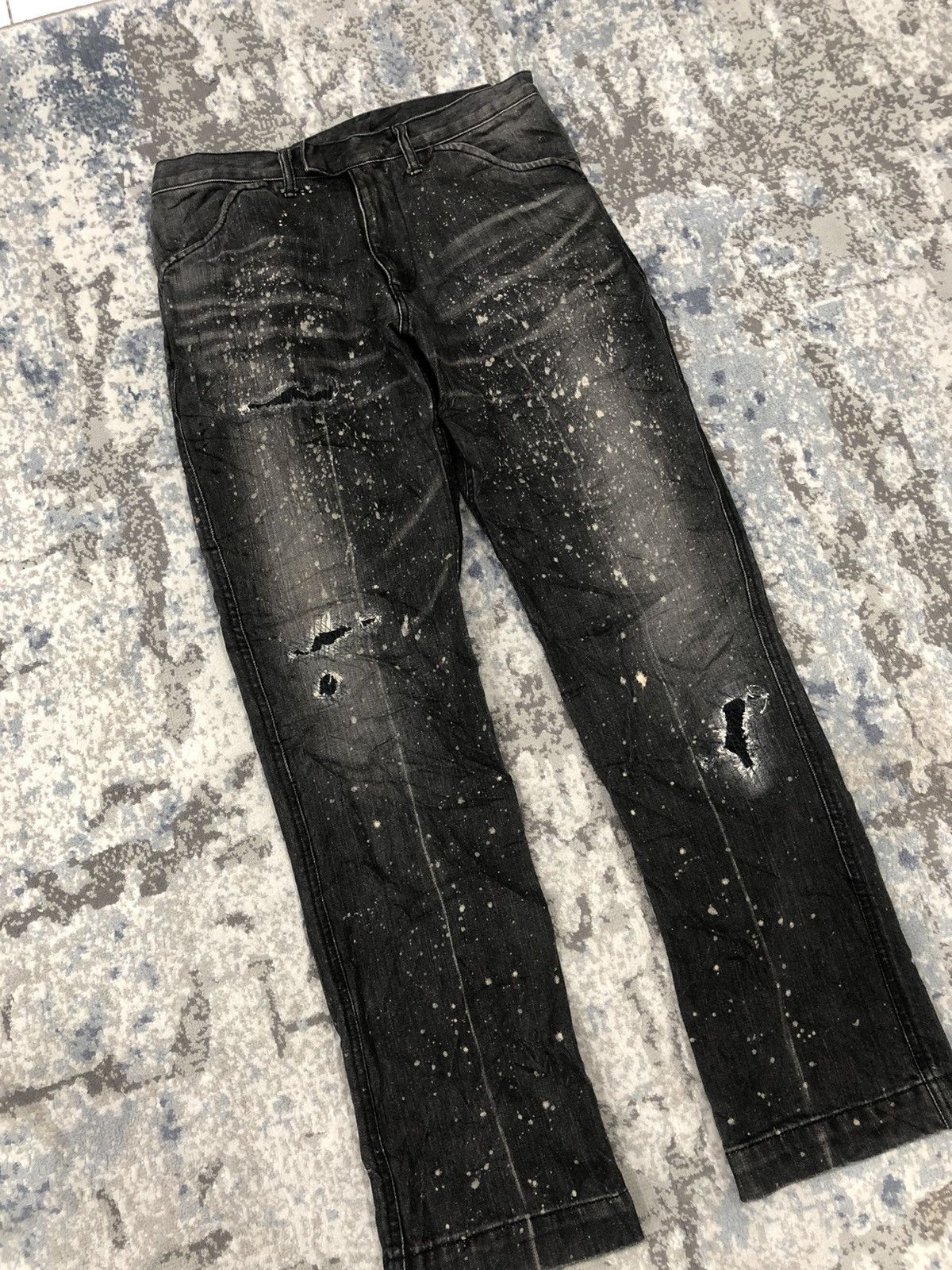 Japanese Brand RARE!!! GOWEST Paints Splatter Jeans Size US 30 / EU 46 - 3 Thumbnail