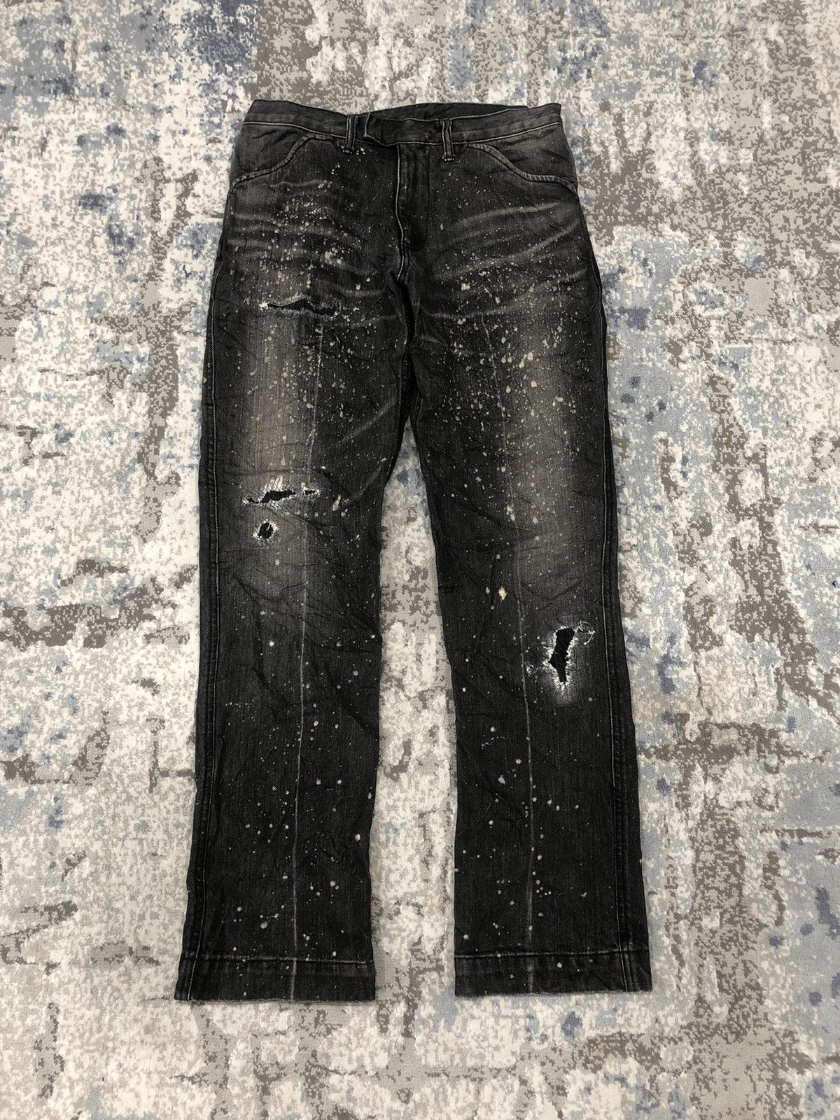 Japanese Brand RARE!!! GOWEST Paints Splatter Jeans Size US 30 / EU 46 - 1 Thumbnail