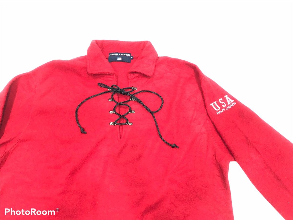Ralph Lauren Rare Vintage RALPH LAUREN Polo Sport Spartan Blanket Fleece Size US M / EU 48-50 / 2 - 5 Thumbnail
