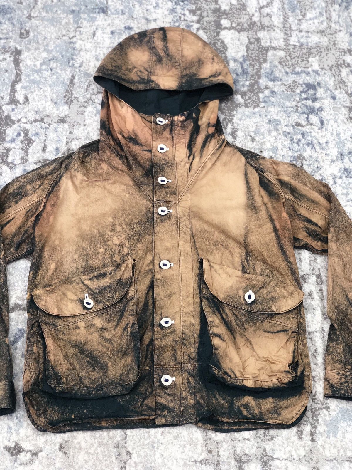 Designer TROVE Insane Design And Bleach Splatter Hoodie Jacket Size US M / EU 48-50 / 2 - 8 Thumbnail