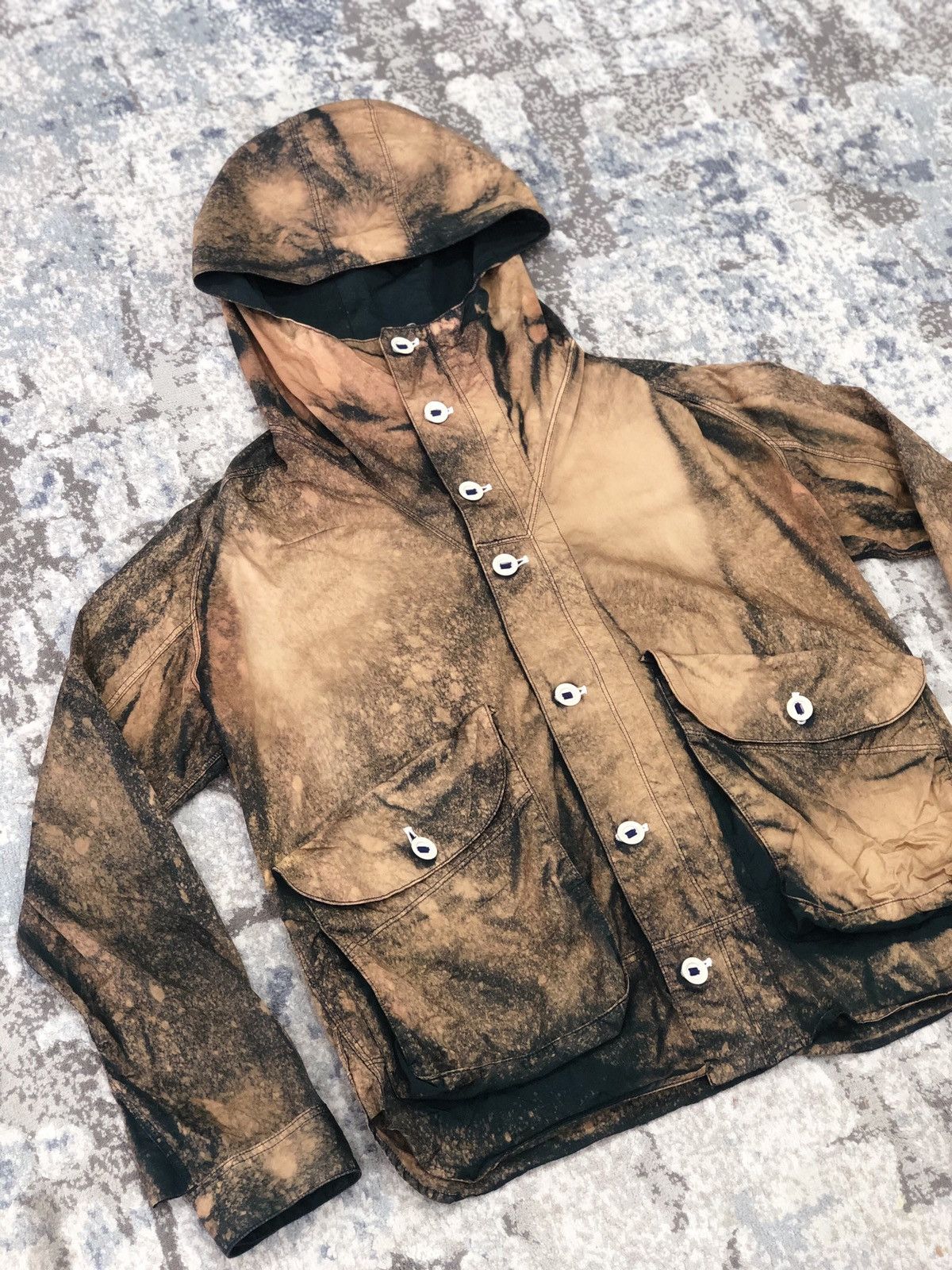 Designer TROVE Insane Design And Bleach Splatter Hoodie Jacket Size US M / EU 48-50 / 2 - 7 Thumbnail