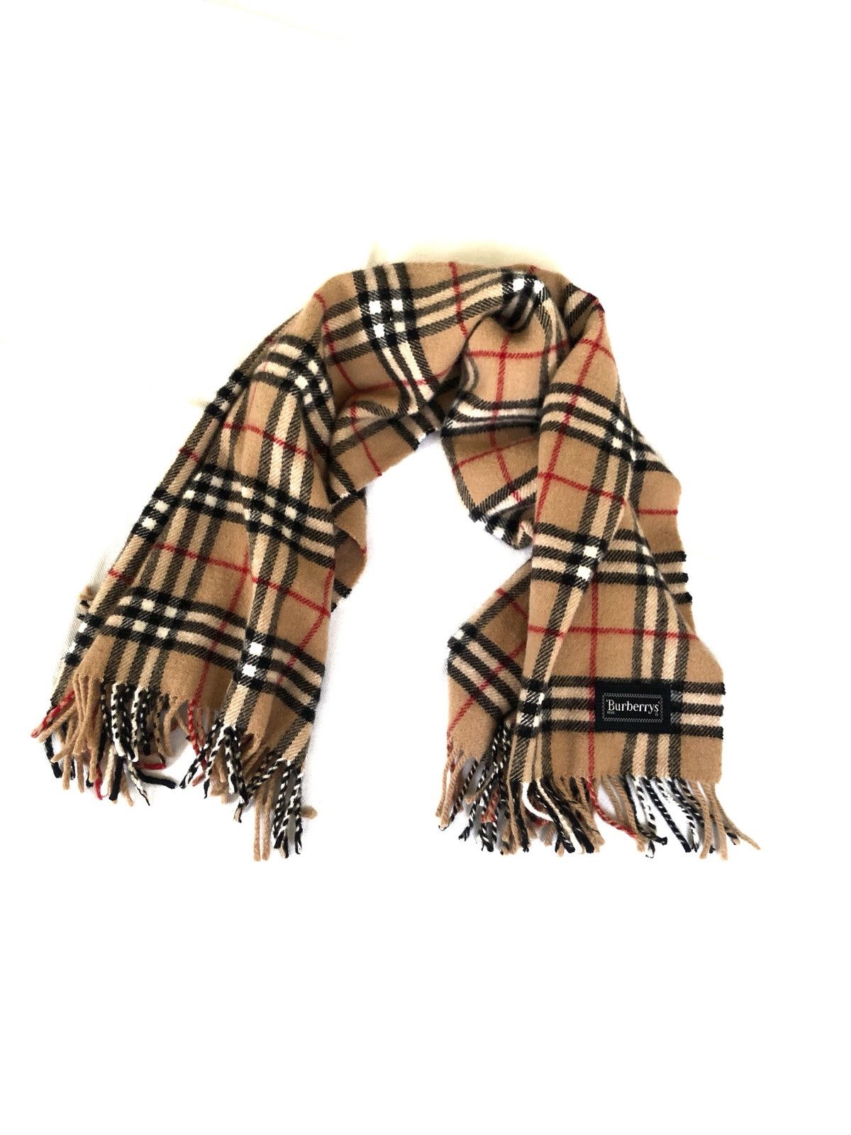 Burberry VTG Burberrys Classic Nova Check Pure New Wool Wide Scarf Size ONE SIZE - 1 Thumbnail