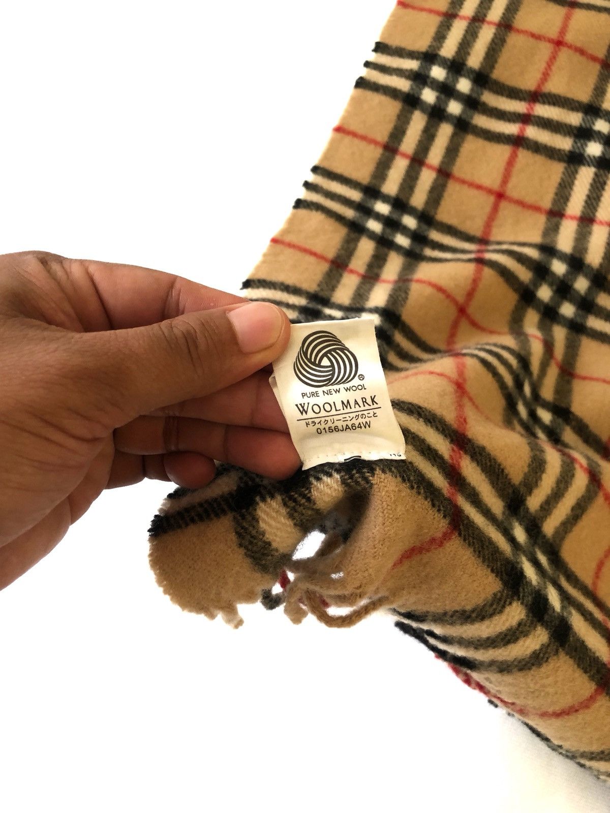 Burberry VTG Burberrys Classic Nova Check Pure New Wool Wide Scarf Size ONE SIZE - 5 Thumbnail