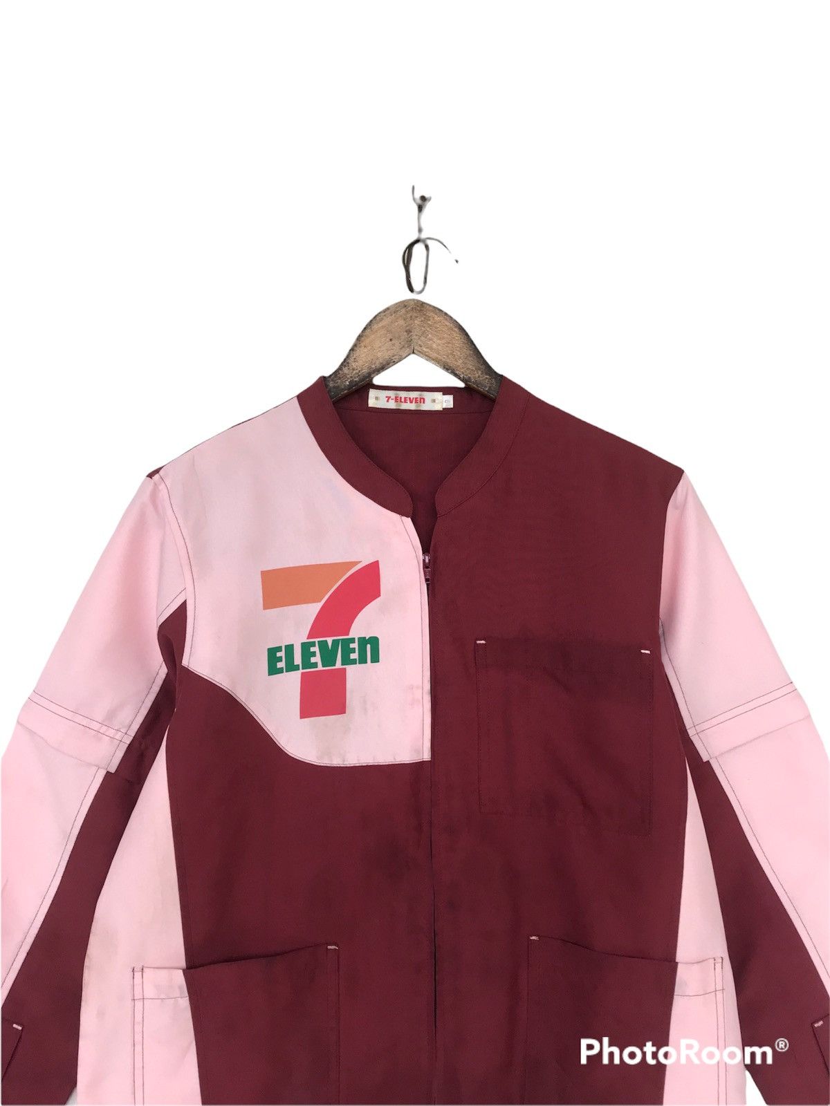 Japanese Brand Vintage 80s 7Eleven Uniform Zipper Shirt Size S / US 4 / IT 40 - 5 Thumbnail