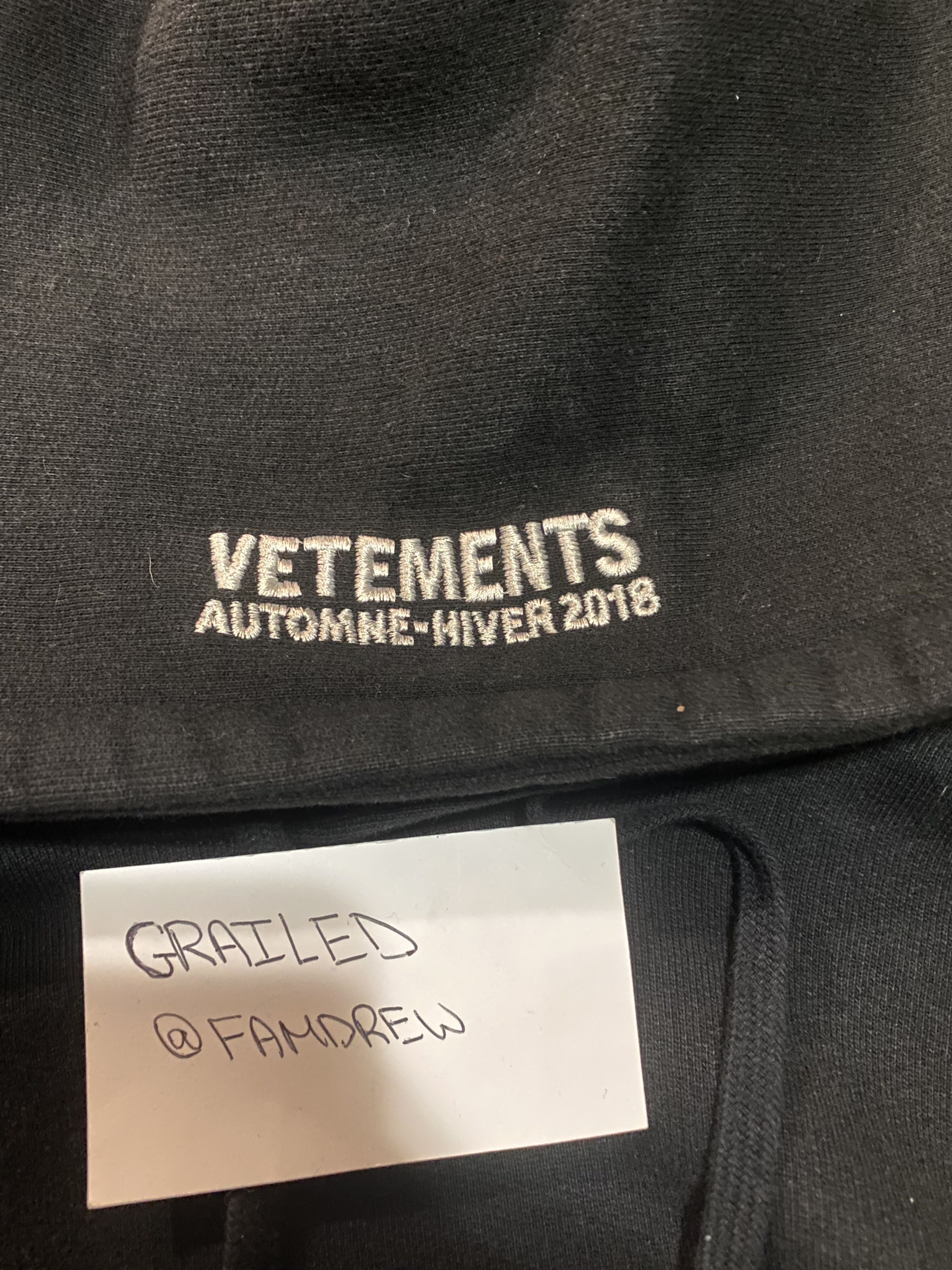 Vetements Vetements Thick Metal Tour Hoodie Size US M / EU 48-50 / 2 - 4 Thumbnail