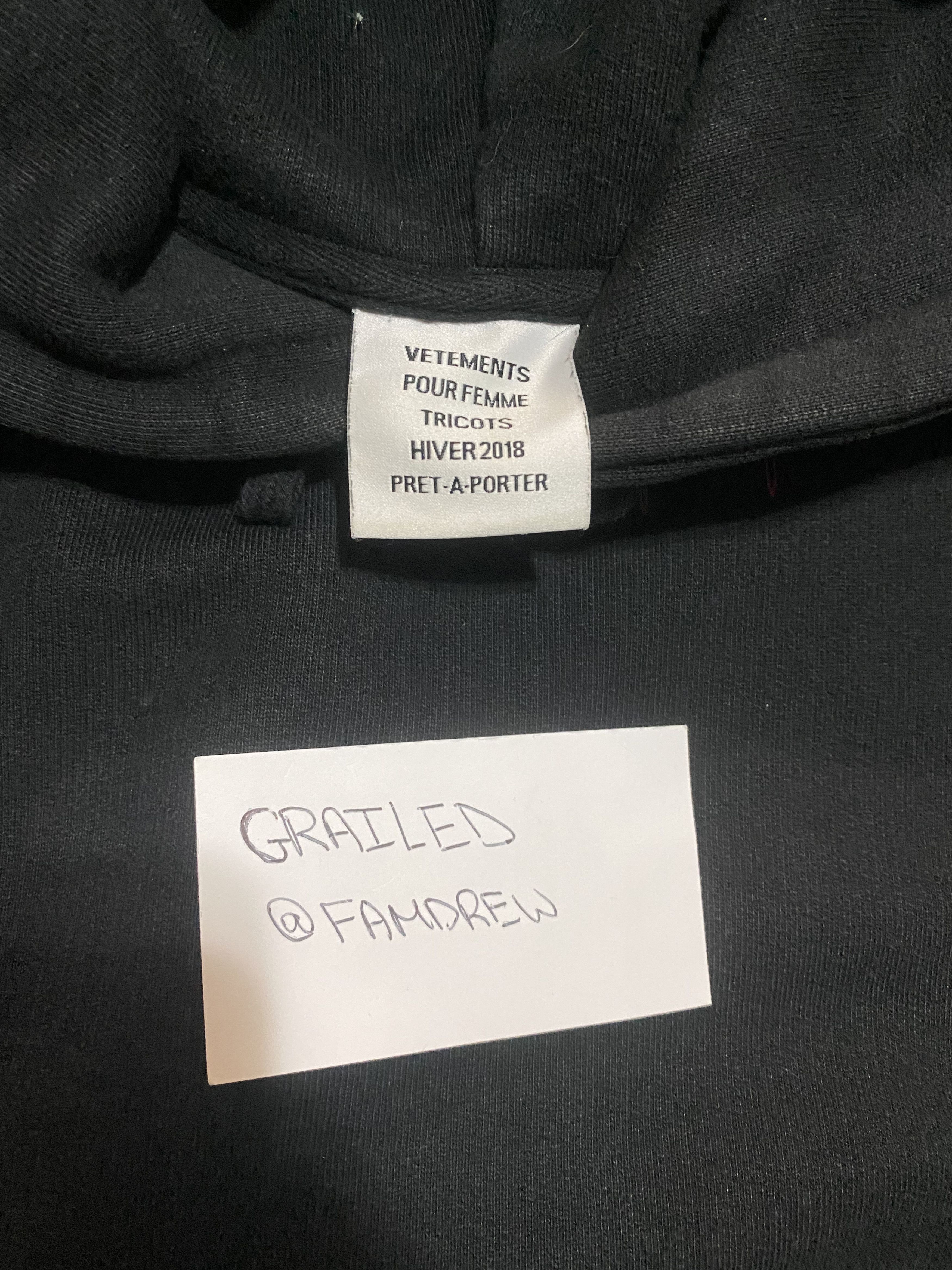 Vetements Vetements Thick Metal Tour Hoodie Size US M / EU 48-50 / 2 - 5 Thumbnail
