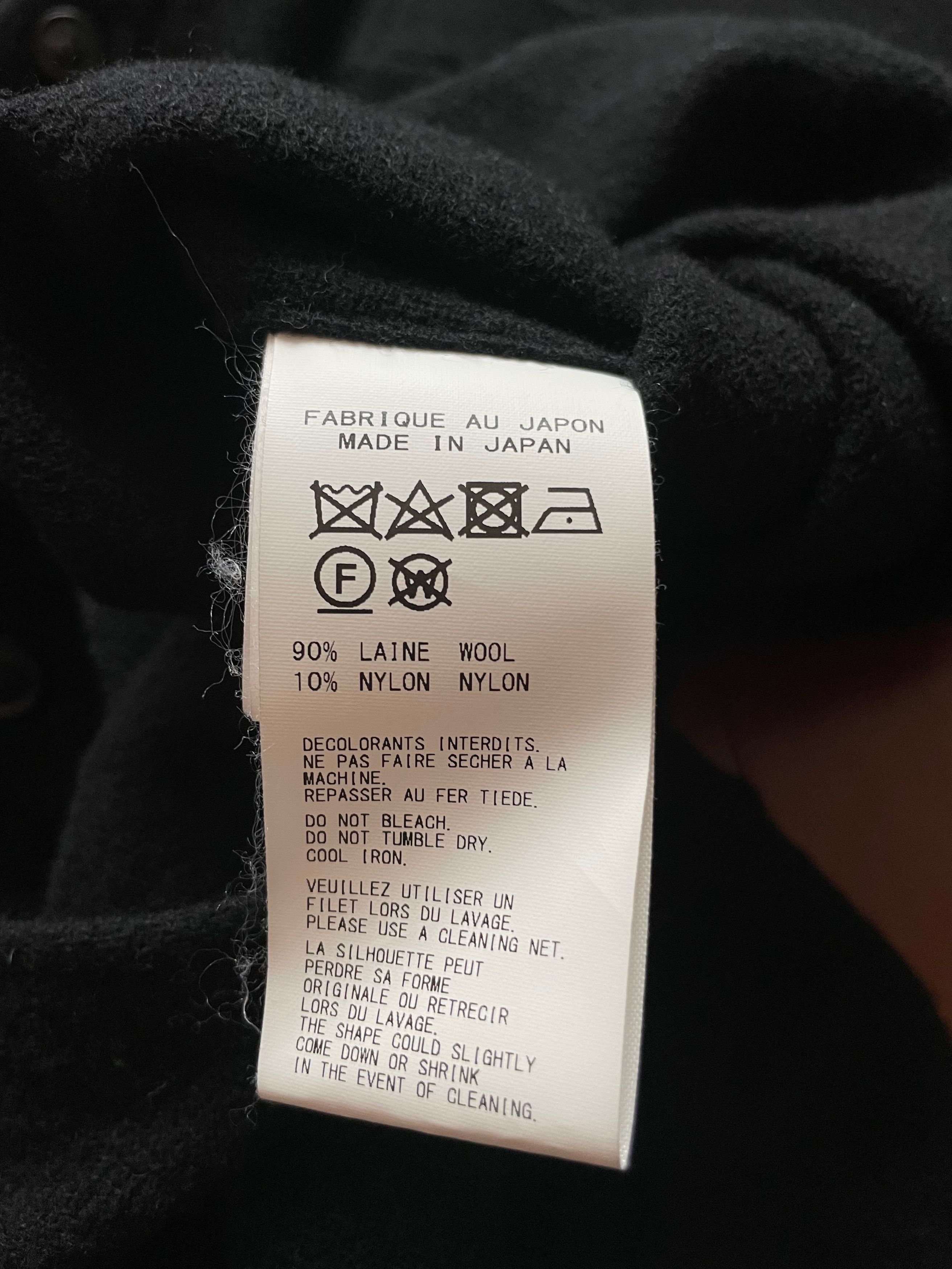 Yohji Yamamoto Asymmetrical Collar Wool Button-Up Size US L / EU 52-54 / 3 - 5 Thumbnail