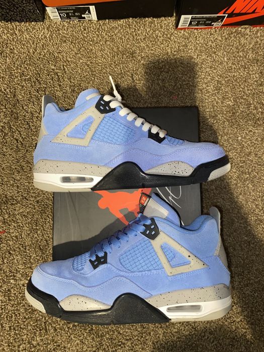 Jordan Brand Size 7Y university blue air jordan 4 | Grailed
