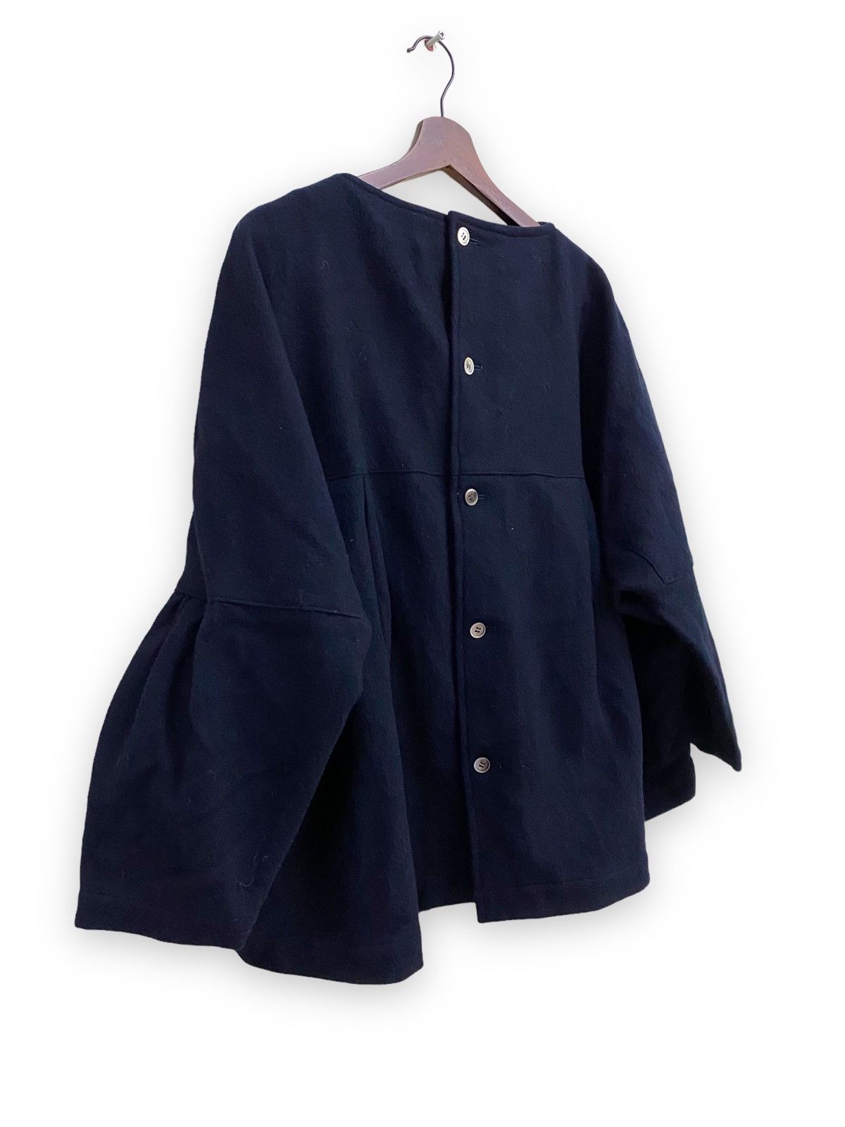 Comme des Garcons Comme des Garçons Wool Blouse 3Quarter Jacket Size XXL / US 16-18 / IT 52-54 - 5 Thumbnail