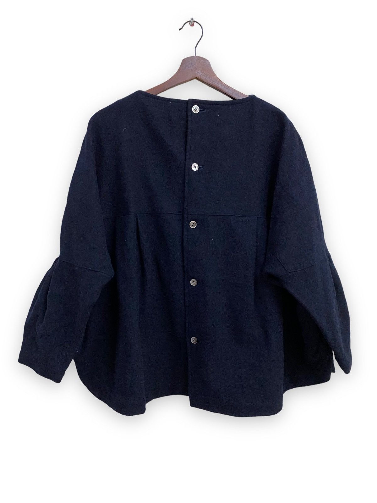 Comme des Garcons Comme des Garçons Wool Blouse 3Quarter Jacket Size XXL / US 16-18 / IT 52-54 - 3 Thumbnail