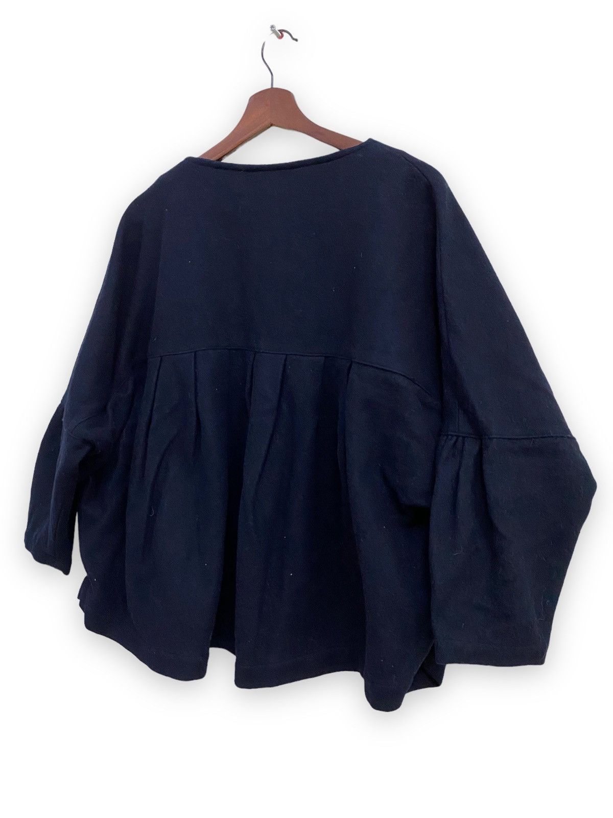 Comme des Garcons Comme des Garçons Wool Blouse 3Quarter Jacket Size XXL / US 16-18 / IT 52-54 - 2 Thumbnail