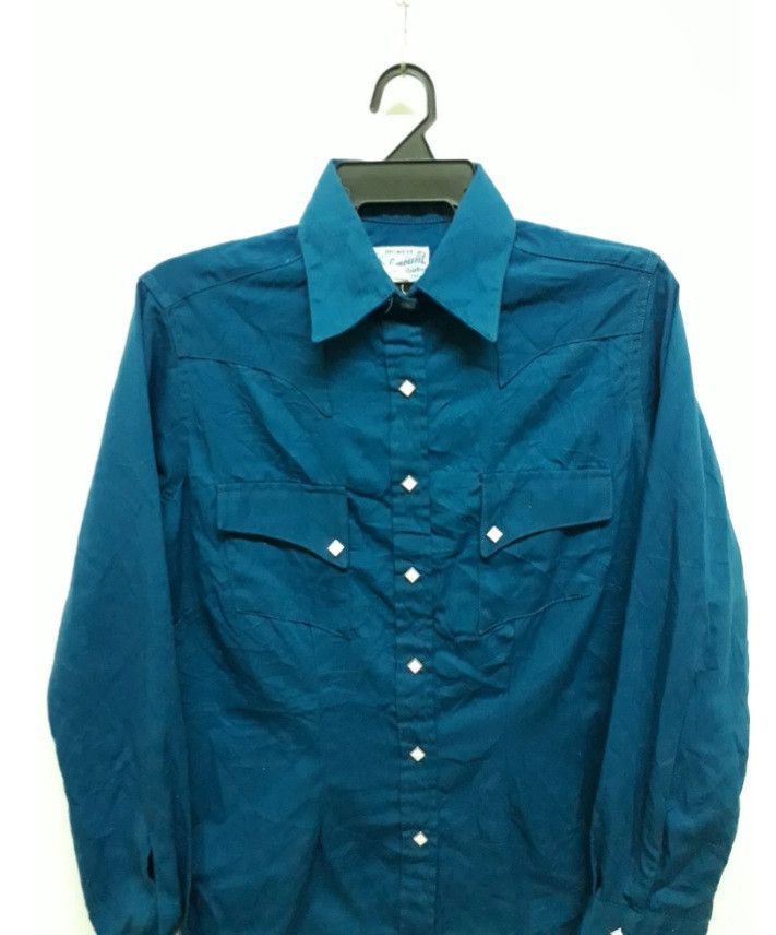 Rockmount Ranch Wear Rockmout Button Square Blue Colour Shirt Size US M / EU 48-50 / 2 - 8 Thumbnail
