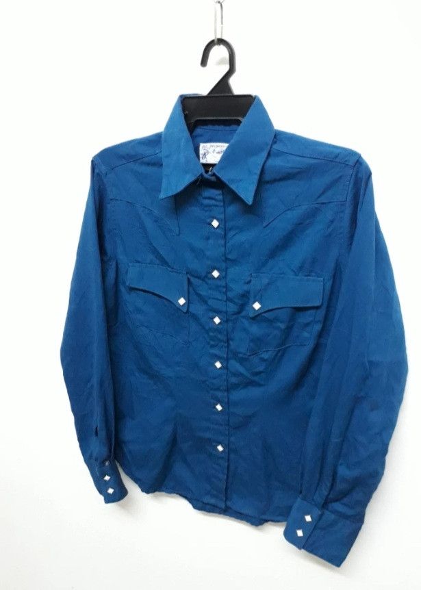Rockmount Ranch Wear Rockmout Button Square Blue Colour Shirt Size US M / EU 48-50 / 2 - 7 Thumbnail
