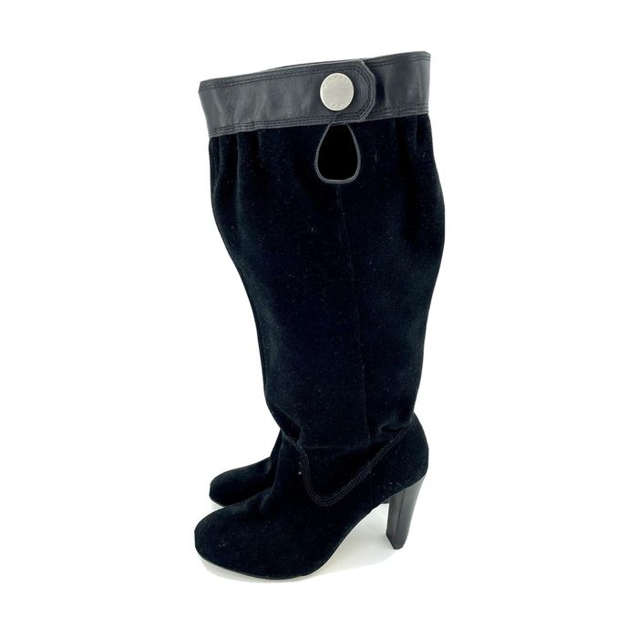 michael kors black suede boots