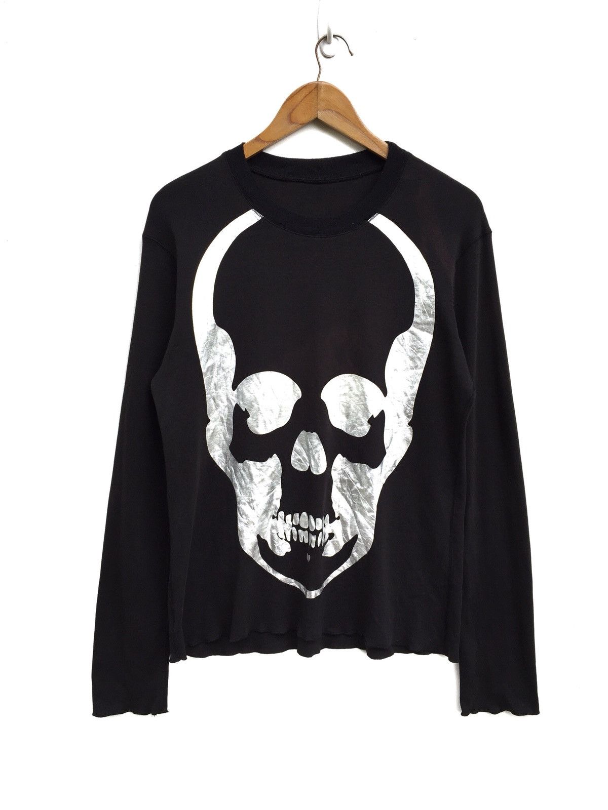 image of Lucien Pellat Finet Iconic Logo Long sleeve Shirts in Black, Men's (Size Medium)
