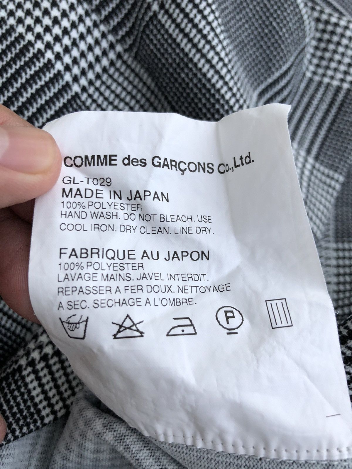 Comme des Garcons Comme des Garcons Glen Check Flower Patch Polyester Shirts Size S / US 4 / IT 40 - 7 Thumbnail