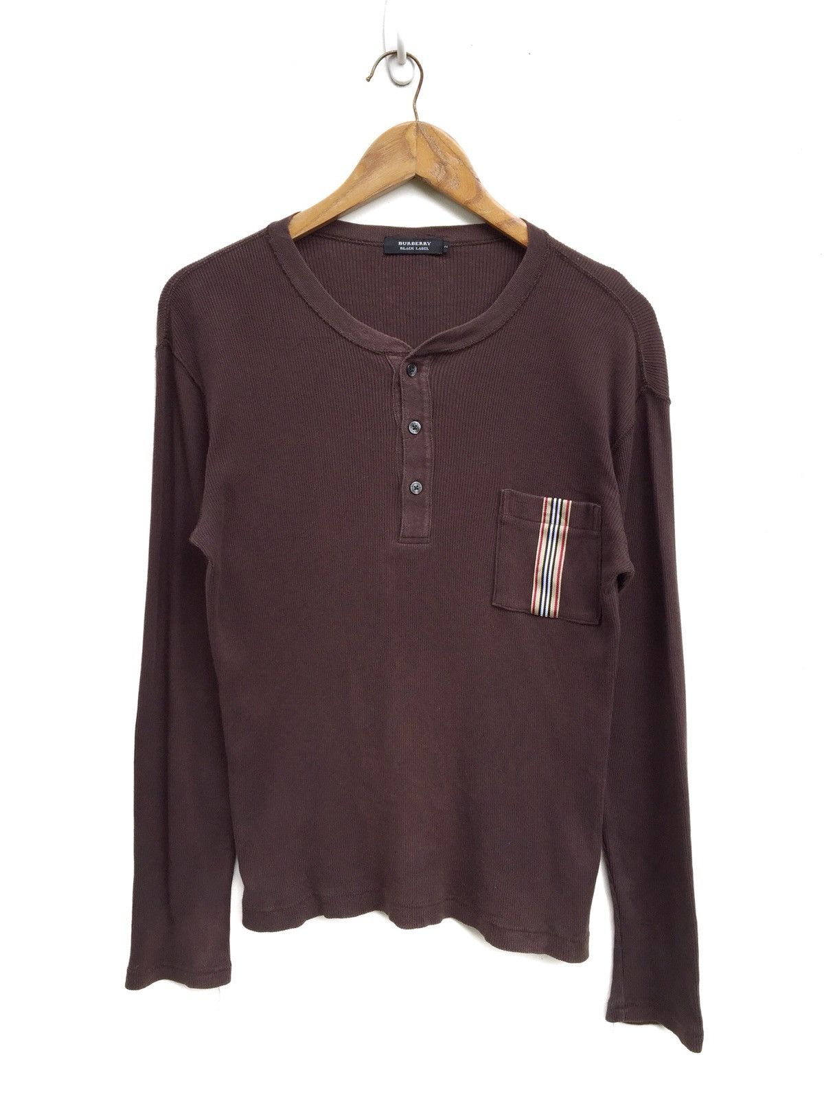 Burberry Vintage BURBERRY LS Pocket Hand Knit Shirts Size US S / EU 44-46 / 1 - 1 Thumbnail