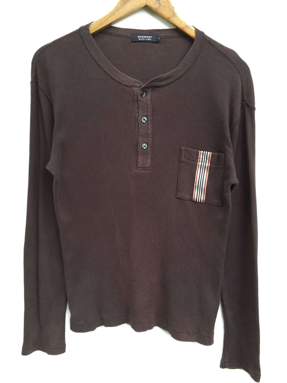 Burberry Vintage BURBERRY LS Pocket Hand Knit Shirts Size US S / EU 44-46 / 1 - 3 Thumbnail