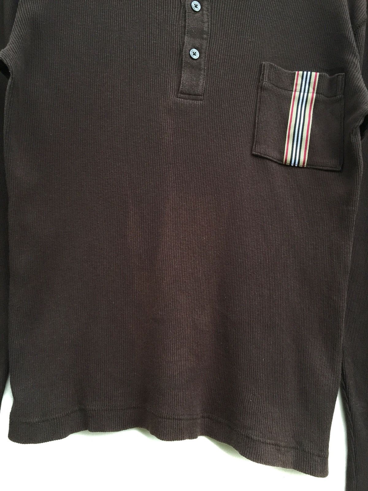 Burberry Vintage BURBERRY LS Pocket Hand Knit Shirts Size US S / EU 44-46 / 1 - 5 Thumbnail