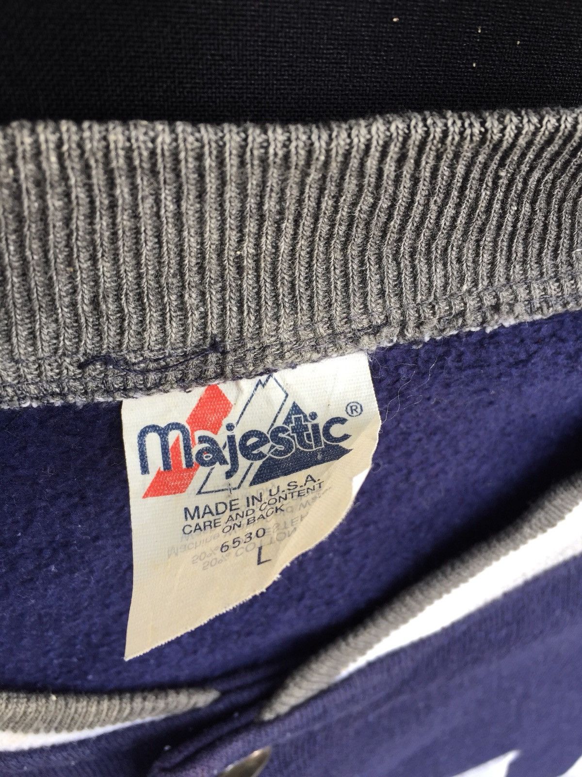 Majestic × New York Yankees Vintage NY Yankees Button Sweatshirt Size US L / EU 52-54 / 3 - 7 Thumbnail