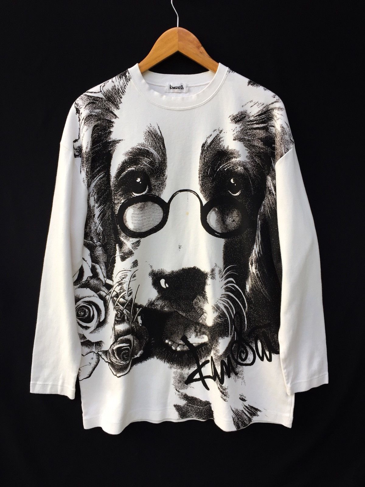 Kansai Yamamoto Vintage Kansai Yamamoto O2 LS Sweatshirts Size L / US 10 / IT 46 - 1 Thumbnail