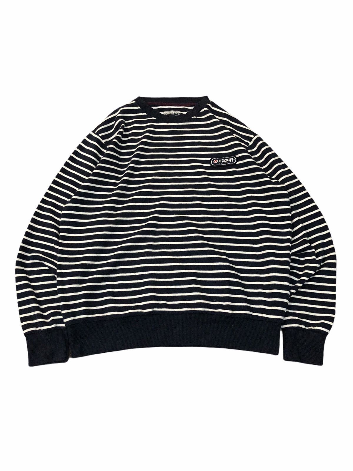Japanese Brand Outdoor Product Stripes Sweatshirt Size US L / EU 52-54 / 3 - 1 Thumbnail