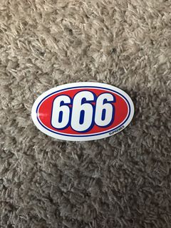 Supreme hotsell 666 sticker