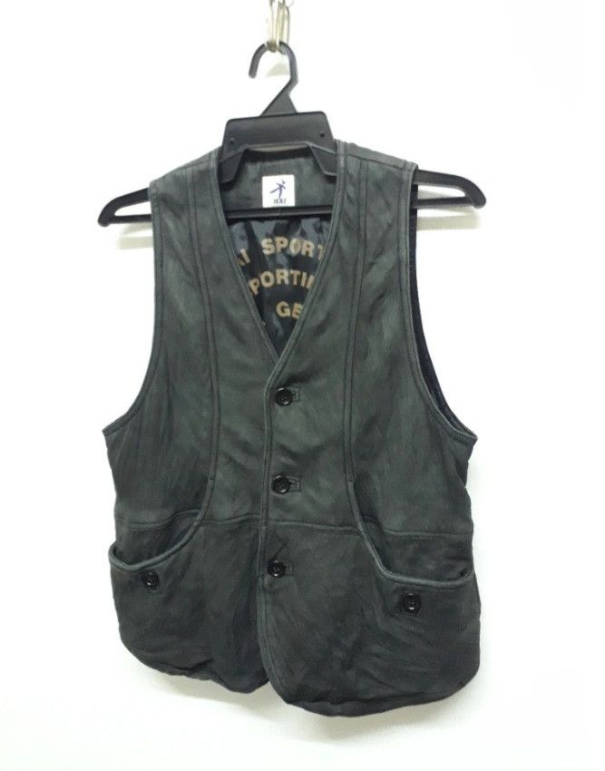 Issey Miyake HAI SPORTING GEAR ISSEY MIYAKE LEATHER VEST Size US M / EU 48-50 / 2 - 19 Thumbnail