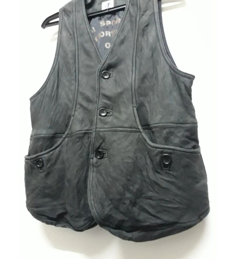 Issey Miyake HAI SPORTING GEAR ISSEY MIYAKE LEATHER VEST Size US M / EU 48-50 / 2 - 2 Thumbnail