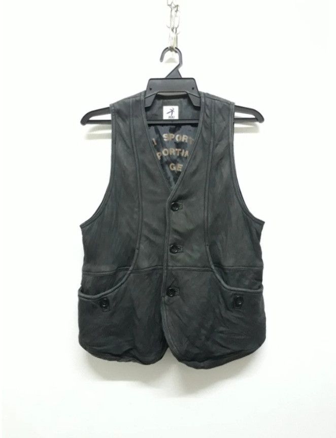 Issey Miyake HAI SPORTING GEAR ISSEY MIYAKE LEATHER VEST Size US M / EU 48-50 / 2 - 22 Thumbnail